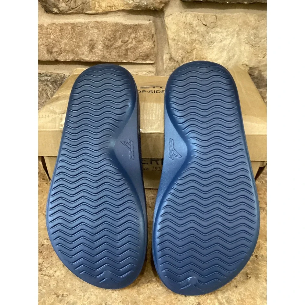 Sperry Top-Sider Flow Sandal Navy Blue Mens 7 Flip Flop New 14186024